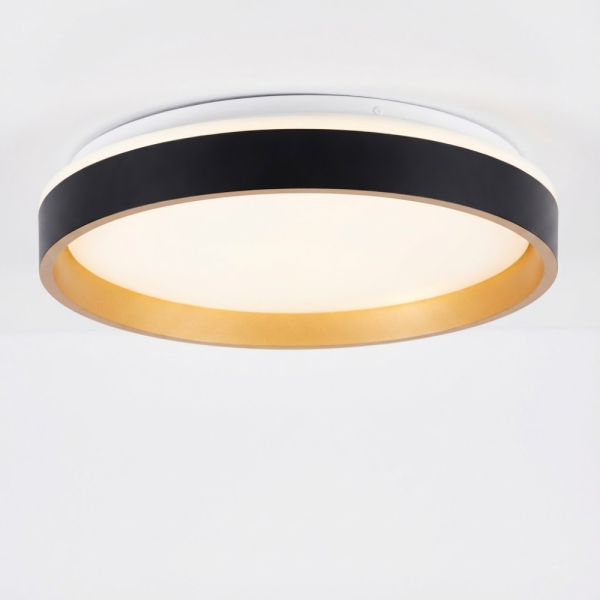 Світлодіодний світильник з пультом  Ø 38 см 45W Gold&Black