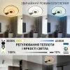 Музична світлодіодна люстра з пультом + блютуз колонка SONG RGB 80W