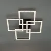 Стельова з пультом світлодіодна люстра з мобільним додатком  SQUARE 100 W Ø 55 см