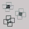 Стельова з пультом світлодіодна люстра з мобільним додатком  SQUARE 100 W Ø 55 см