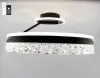 Стельова люстра Stella c ice 90w чорного кольору прозорими кристалами