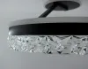 Стельова люстра Stella c ice 90w чорного кольору прозорими кристалами