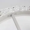 Стельова люстра Stella c ice 90w біла з прозорими кристалами, пультом та додатком для телефону