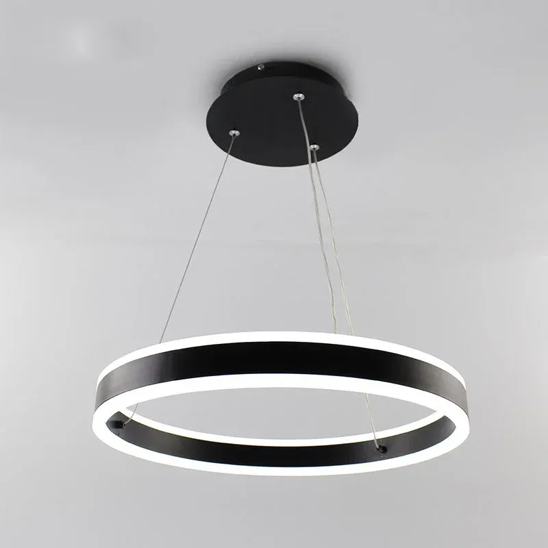 Люстра підвісна світлодіодна з пультом STELLA 96W BLACK