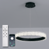 Люстра підвісна світлодіодна з пультом ERIKA 65W Ø 48 см чорна