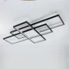 Світлодіодна люстра з пультом та мобільним додатком SVEN 110W 3S чорний+білий