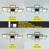 Світлодіодна люстра з пультом та мобільним додатком SVEN 110W 3S чорний