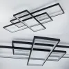 Світлодіодна люстра з пультом та мобільним додатком SVEN 125W 3S чорний+білий