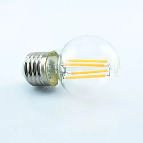 LED лампа FILAMENT G45 4W E27 2800K прозора