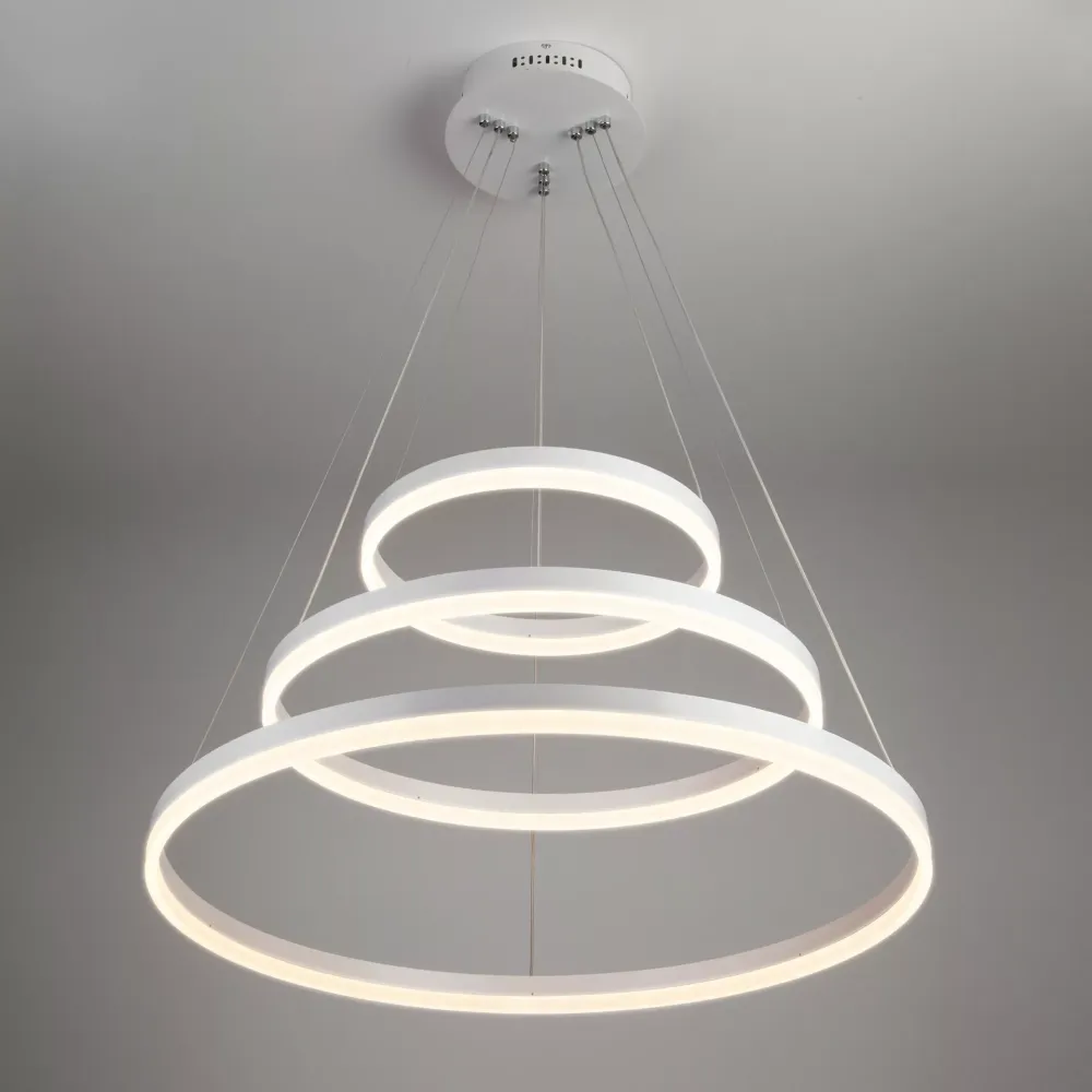 Люстра підвісна світлодіодна  D8174-600+400+200WH dimmer
