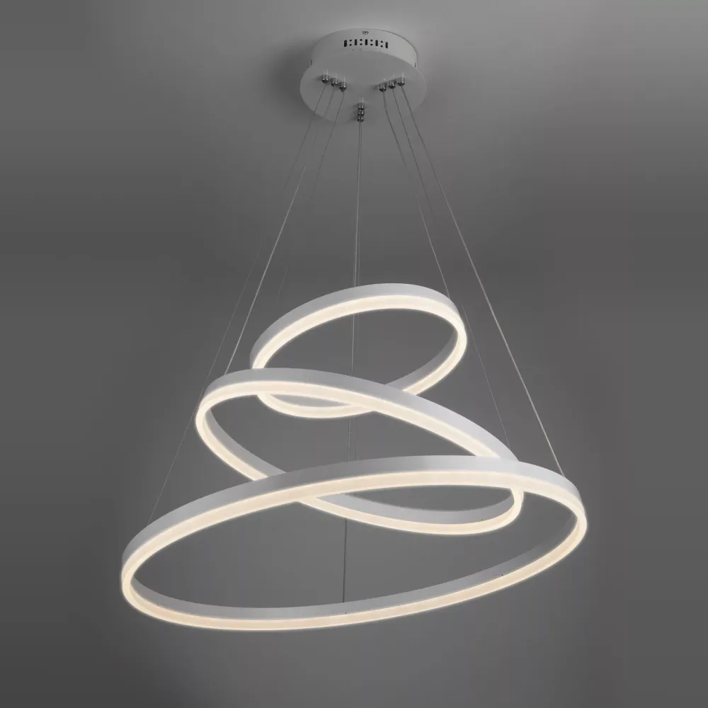 Люстра підвісна світлодіодна  D8174-800+600+400WH dimmer