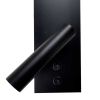LED настінний світильник BITRIX-W USB+TYPE-C 15W Ø 30*14 см чорний з вимикачем на корпусі