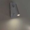 LED настінний світильник BITRIX-H 3W 4200K IP20 білий з вимикачем на корпусі
