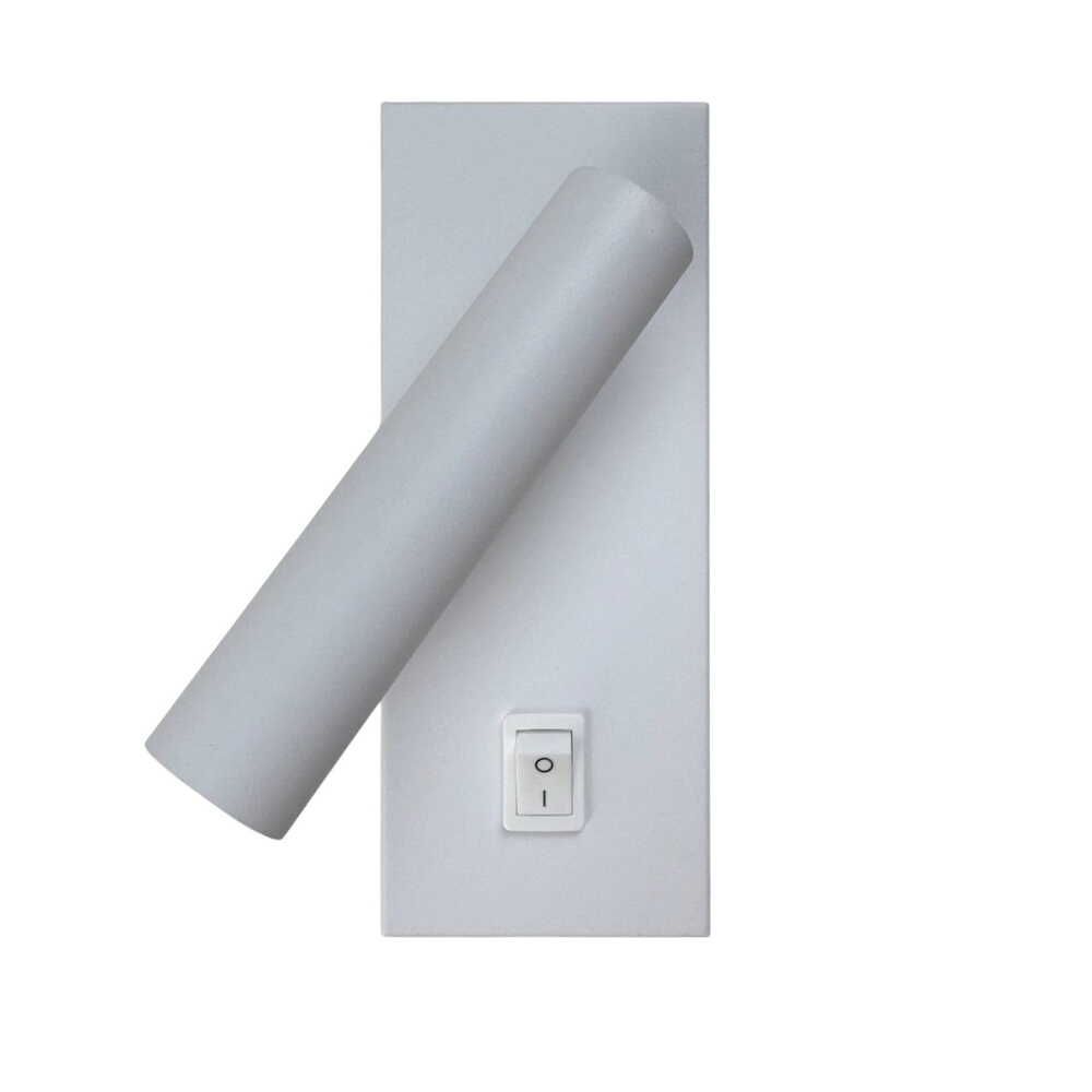 LED настінний світильник BITRIX-H 3W 4200K IP20 білий з вимикачем на корпусі