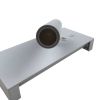 LED настінний світильник BITRIX-W 10W 4200K Ø 18*14 см білий з вимикачем на корпусі