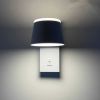 LED настінний світильник CROCUS-R 8W 4200K IP20 білий з вимикачем на корпусі