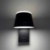 LED настінний світильник CROCUS-R 8W 4200K IP20 чорний з вимикачем на корпусі