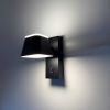 LED настінний світильник CROCUS-S 8W 4200K IP20 чорний з вимикачем на корпусі