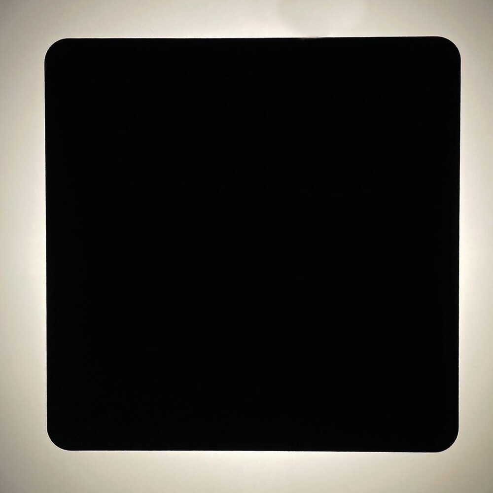 LED настінний світильник 13.5 см DALLAS 7W 4200K IP65 чорний вологозахищений