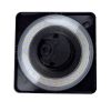LED настінний світильник 13.5 см DALLAS 7W 4200K IP65 чорний вологозахищений