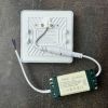 Вбудований світильник SPACE квадрат 9W 4200K IP20
