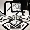 Світлодіодна люстра керована смартфоном та пультом TETRA TWIST ICE 8S 165 Вт