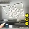 Світлодіодна біла люстра керована смартфоном та пультом TETRA TWIST ICE 8S 165 Вт