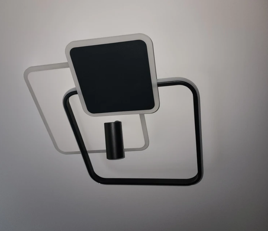 Смарт світильник світлодіодний ECLIPSE 95W 3S чорний+білий квадрат