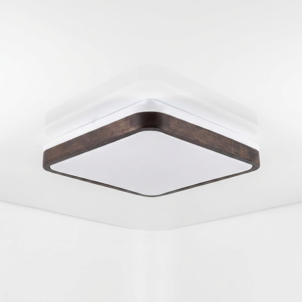 Світильник GLOW матовий 60W Ø 39 см 3000К-6500К з ДК махагон