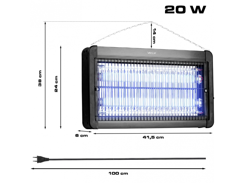 Знищувач від комах до 60 м2 VAYOX IKV-20W Польща