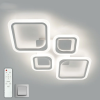 Люстра світлодіодна з пультом OVAL 80W 4S біла