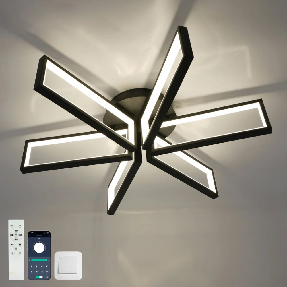 Світлодіодна люстра з пультом та мобільним додатком Madera 115W Ø 65 см