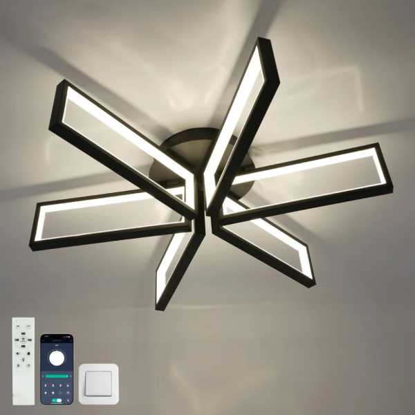 Світлодіодна люстра з пультом та мобільним додатком Madera 115W Ø 65 см