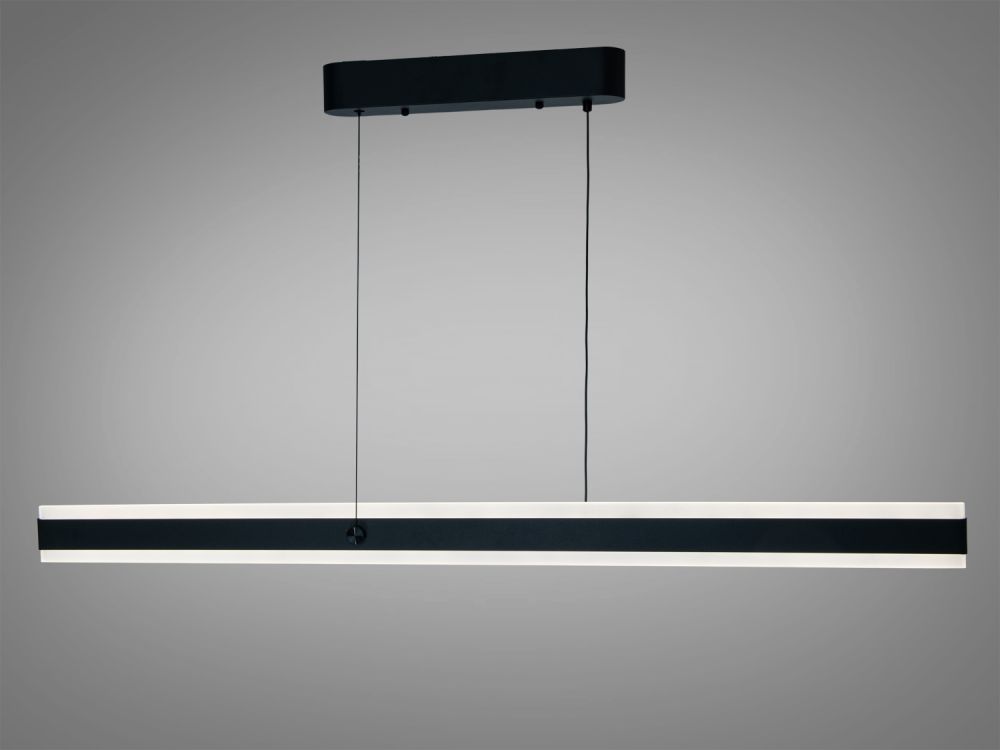 Видовжена лінійна люстра XH1003/1200BK Ø 120 см 58W чорна