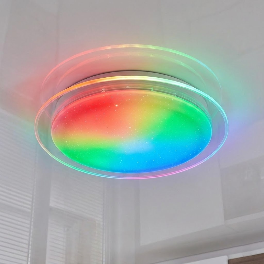 RGB смарт світильник з пультом SATURN 60W Ø 42 см
