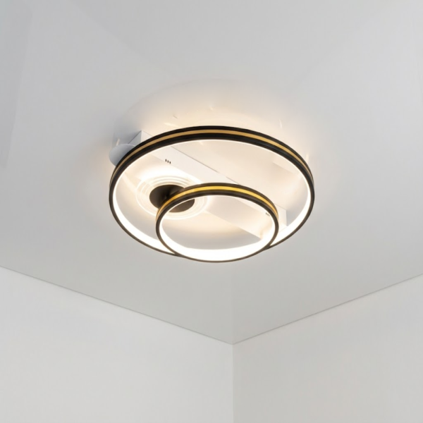 Світильник світлодіодний чорно-білий MX2247/2WH+BK 64W  Ø 50*46 см